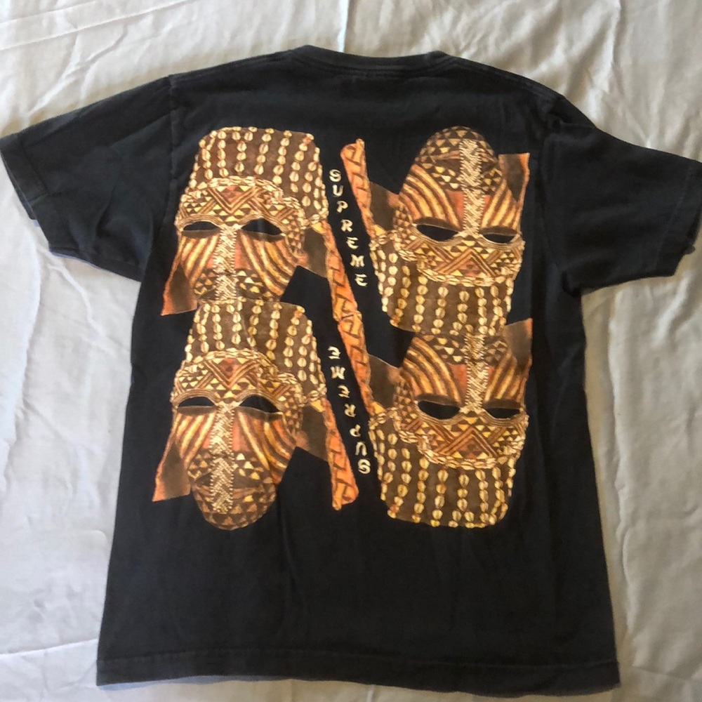 Supreme F/W 2014 Navy Masks Tee